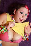 Hot young raver babe in all directions enormous boobies