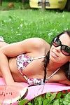 Small teen unshaded outdoors
