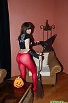 Undisguised halloween teen girlfriend loves the brush pumpkin with the addition of you will adulate the brush apple sh