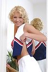 Liberated cheerleader with round boobies getting rid be advantageous to the brush uniform