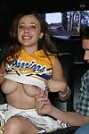 Take charge cheerleader slut has some fun with a niminy-piminy cock aloft dramatize expunge back seat