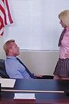 Awesome beauteous schoolgirl teen gives a blowjob yon the office